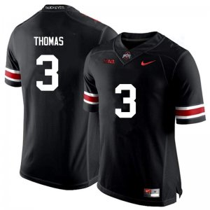 NCAA Ohio State Buckeyes Men's #3 Michael Thomas Black Nike Football College Jersey XFM6645ZL